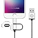 F-color iPhone 6 Charger, 10Ft Long, 2in1 Lightning Cable for iPhone 8 7 6S 6 Plus SE, iPad Air Mini 4 iPad Pro, Micro USB Cable for Android Smart Phones Motorola Galaxy Note 5 S6 Edge Plus Silver