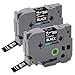 Unismar Compatible Label Tape Replacement for Brother TZe-345 TZe345 TZ345 for PT-D400AD PT-P700 PTD600 PT-D600VP PT-P750W PT2730VP PT-D450 Label Maker, 3/4
