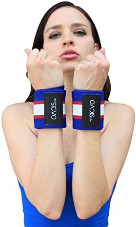 Oacis Life Atheletics Lifting Wrist Wraps | [2019 Version] 21" Inch Wrist Support Brace for Men and Women with Thumb Loops, for Weightlifting, Strength Training, and Bodybuilding - with Carrying Bag