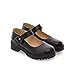 Show Shine Women's Fashion Buckle Platform Chunky Heel Mary Janes Shoes