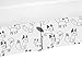 Crib Bed Skirt Dust Ruffle for Black and White Fox Baby Boys or Girls Bedding Sets