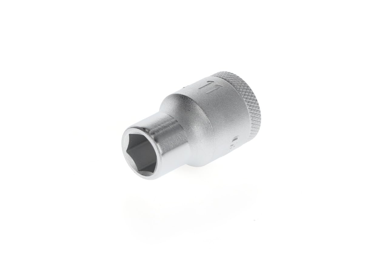 GEDORE Socket, 1/2" 12.5 mm drive, Hexagonal, 11 mm width, Tool, 19 11, Chrome-plated steel