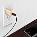 USB Wall Charger, Elepower 2 Pack Dual Port Wall Charger with Foldable Plug for iPhone 7/ 6s/ Plus, iPad Pro 9.7/ Air / Mini 2, Galaxy S/ J/ Note Series, HTC, Nexus and More-Gold