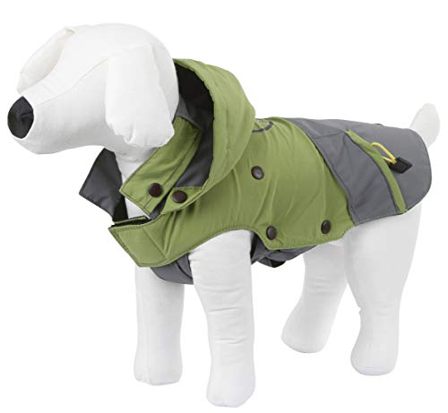 Kerbl Outdoor Dog Coat Vancouver, 40 cm, Green/ Grey