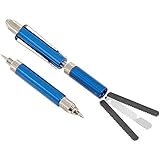 Multi-Tool 12 in 1 Multi Function Tool Pen - Blue - Multifunction Pen is a 12 Function Multitool with Exacto Blade, Phillips Head Screwdriver, Tweezers and More