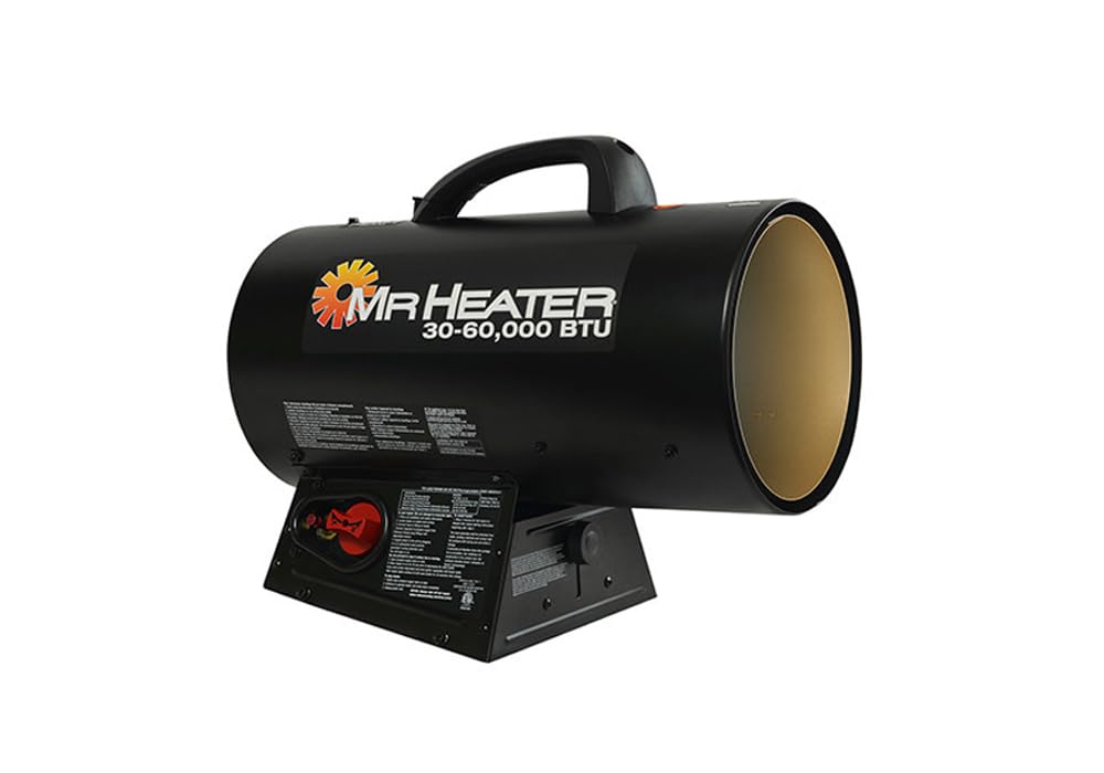 Mr. Heater MH60QFAV 60,000 BTU Portable Propane Forced Air Heater, 19.75 x 11.50 inches, black Image