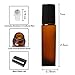 Hydior Essential Oil Roller Bottles,30 Pack 10ml Amber Glass Roller Bottles with Stainless Steel Roller Balls(4 Extra Spray,8 Extra Roller Balls,3 Dropper,2 Funnel,2 Opener,138 Label)