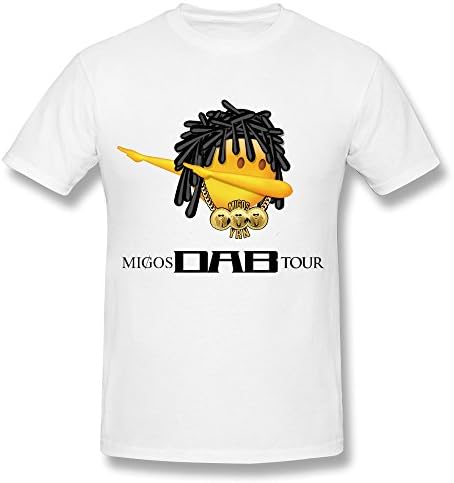 GSTON Migos Concert Cotton O-Neck T Shirt For Mens White L