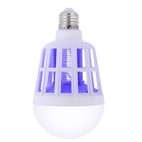 Bug Zapper Electronic Insect Killer, Mosquito Killer Lamp, Fly Killer, Flying Killer, Mosquito Zapper, Mosquito Trap, 110V LED Light Bulb, Best for Indoor Outdoor Garden Patio Backyard
