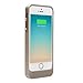 LifeCHARGE MFI Certified Extended Battery Case for Apple iPhone 5/5s Fits iPhone 5S and iPhone 5 - Gold