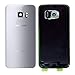 Cell4Less Compatible Back Glass Cover Back Door w/Installed Camera Lens, Custom Removal Tool & Installed Adhesive Replacement for Samsung Galaxy S7 - All Models G930 - OEM Replacement (Silver)