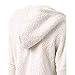 nurrat Women Fashion Solid Long Sleeve Hooded Front Zipper Plush Sweatshirt Coat Cardigans