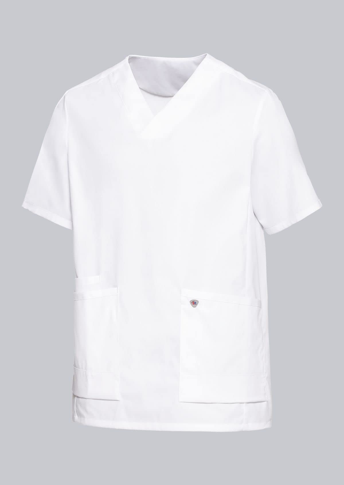 BP 1763-684-0021-Mn Super Light Fabric Over-Tunic for Women, 49% Cotton, 49% Polyester, 2% Elastolefin, White, Mn Size