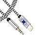 (Apple MFI Certified) Aux Cord for iPhone Xs XR X 8 7 Plus, Lightning to 3.5 mm Headphone Jack Adapter Aux Cable for Car Support iOS 11 12