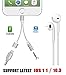 ANCHENLE 3.5 mm Audio Charge iPhone Adapter Lightning Adapter Headphone for iPhone 8/8 Plus iPhone X/10 iPhone 7/7 Plus/6Plus. Lightning Jack Connector to 3.5mm Earphone Support iOS 11 - Silver