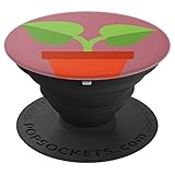 Rose Gold Green Plant In A Pot - PopSockets Grip