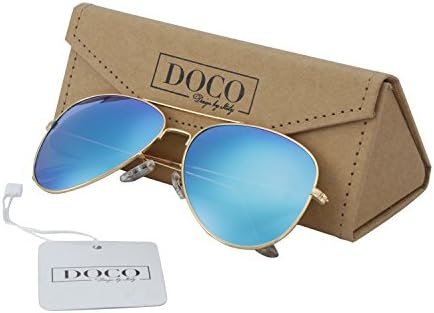 ITDOCO Classic Oversized Full Mirror Lens Aviator Polaroid Sunglasses UV400 Protection