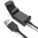 TUSITA Charger Compatible with Garmin Edge 20 / Edge 25 GPS - USB Charging Cable Clip Cradle 100cm - Bike Computer Accessories