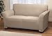 Stretch Sensations Newport Sofa Stretch Slipcover, Wheat