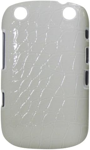 Exian BlackBerry Curve 9320 Case Crocodile Pattern White