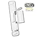 CAL Double Bolt Lock - Sliding Patio Door Locks - Child Proof Sliding Door Lock with Anti Lift Security Lock - Replaces Sliding Door Security Bar - Adjustable & Fits Most Doors (White)