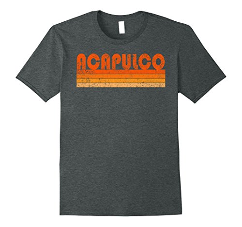 Mens vintage retro acapulco mexico t-shirt large dark h…