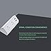 VILONG Desktop Power Strip Socket with 2 USB 2AC… (2AC + 2USB, White)