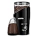 Gourmia GCG185 Electric Burr Coffee Grinder - Heavy Duty Steel Grinding Disc - Removable Bean Hopper & Cup - 20 Grind Size Settings - 2-18 Cup Selection - 150W - Black