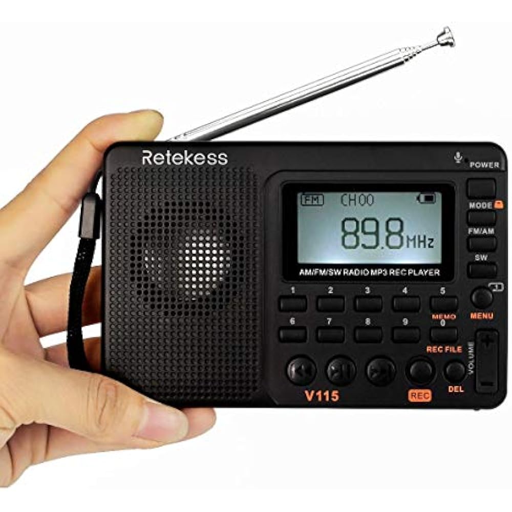 Tivdio V 115 Portable Shortwave Transistor Radio Am/Fm Stereo With Mp3