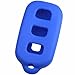 KeyGuardz Blue Rubber Keyless Entry Remote Key Fob Skin Cover Protector