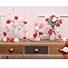 Indoor String Red Rose Lights, 20 Led Battery Operated Flower Hanging Lights for Valentine's Day Wedding Anniversary Spring Party Decorations, Teen Girls Bedroom Decor, Gift Idea (Red + White)