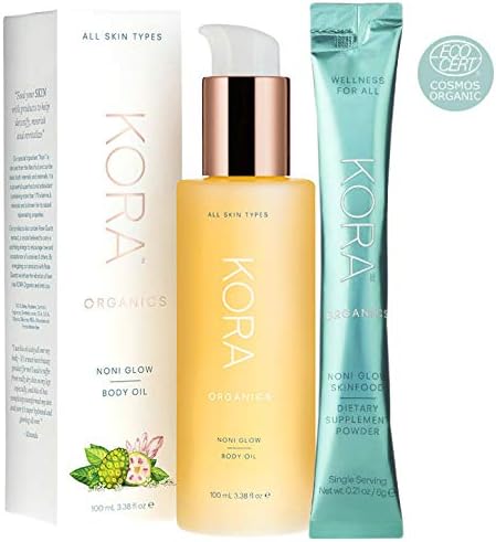 Kora Noni Glow Body Oil Full Size (Free Kora Skinfood Dietary Supplement Powder Packet)