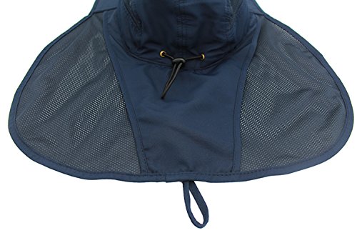 GG ST Sonnenhut Herren Damen UPF 50+ Outdoor UV Summer Cap mit Nackenschutz Hiking Fischerhut Strand Faltbar Safari… – Bild 6