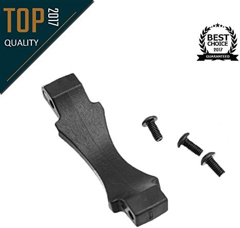 Low-Profile Enhanced Standard AR-15 V-Shaped Polymer Tactical Trigger Guard, Black Finished, Trigger Guard Assembly by Hojan Outdoor Sports (Black)