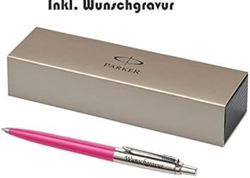 Exklusiver PARKER Kugelschreiber Modell JOTTER rosa inkl. Gravur Lasergravur graviert neu