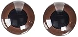 Darice 51124-07 Animal Eyes with Plastic Washer Brown 24Mm 2Pc