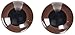Darice 51124-07 Animal Eyes with Plastic Washer Brown 24Mm 2Pc