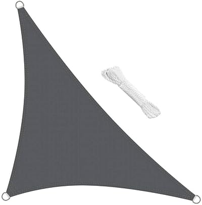 swift Sun Shade Sail 3.5m x 3.5m x 4.9m Right Triangle HDPE Breathable 98% UV
