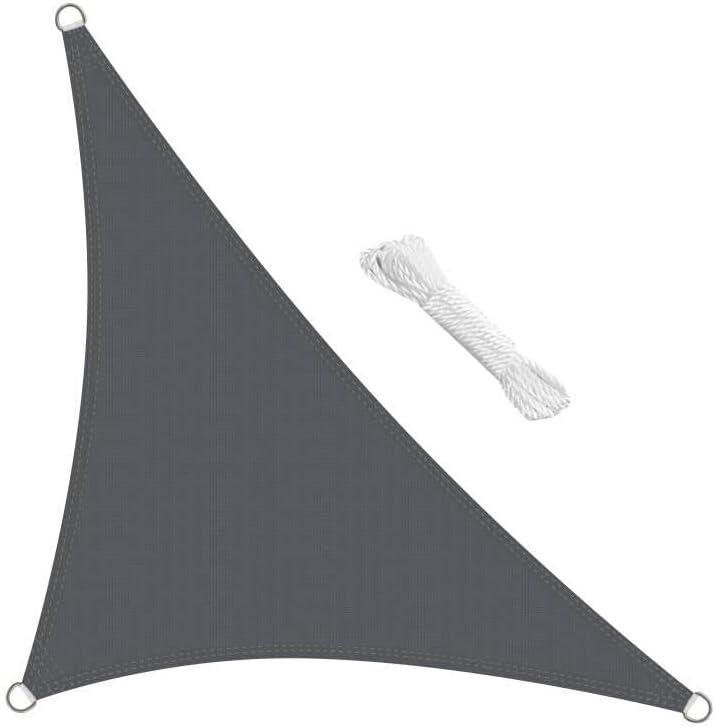 swift Sun Shade Sail 3.5m x 3.5m x 4.9m Right Triangle HDPE Breathable 98% UV