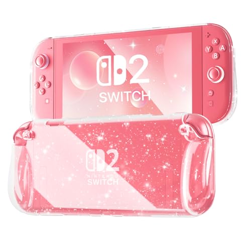 FIWWAT Switch Case for Nintendo Switch 2, Slim Clear Protective shell with Comf…