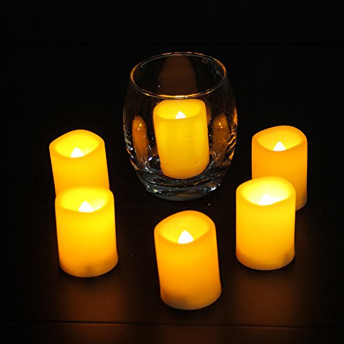 CANDLE CHOICE Battery Operated Flameless Votive Candles with Timer