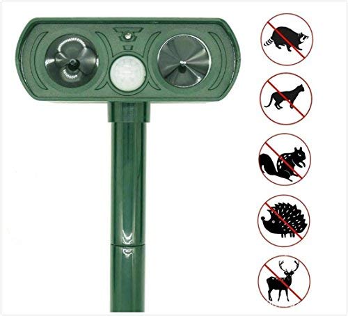 Ultrasonic Animal Repeller JIA LE Solar Powered Pest Repeller