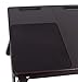 Sofia + Sam Multi Tasking Laptop Bed Tray | Supports Laptops Up to 18 Inches | Walnut (Left Handed Tray)
