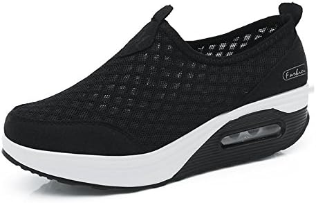 unyielding1 Women's Shape Ups Work Out Shoes Rocker Bottom Sneakers Walking Platform Shoes