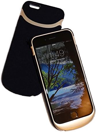 Pond Stream iPhone 6 &amp; iPhone 6s Qi Wireless Charging Case Night - Black Leather/Onyx