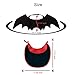 LAWOHO Halloween Pet Costume - Pet Bat Wings & Cloak 2 PCS Witch Vampire Cosplay Combination Small Cats & Dogs Funny Holiday Decorations Clothing Black Halloween Bloody Zombie Party
