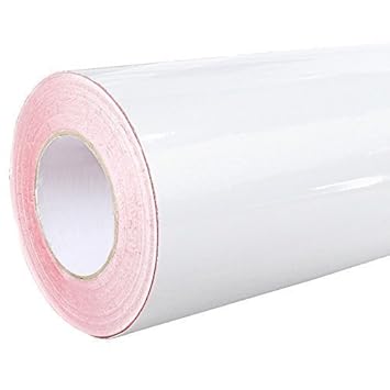 Rapid Teck® Glanz Folie - 010 weiss - Klebefolie - 5m x 126cm - Folie selbstklebend - Plotterfolie - auch als Moebelfolie
