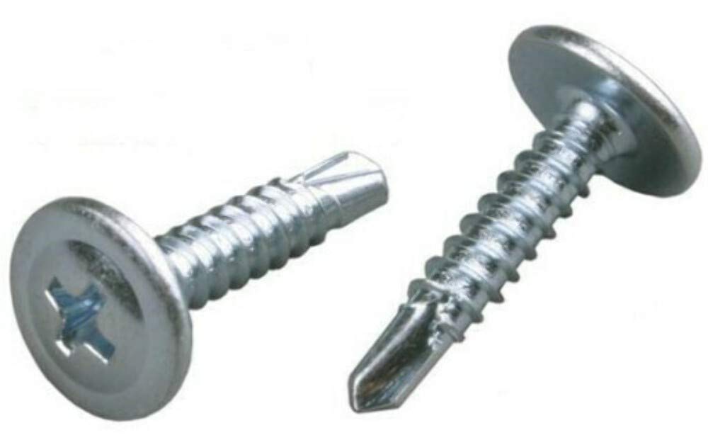 50 x 70mm BAYPOLE SELF Drilling/Tapping TEK Screws Wafer Head uPVC Bay Window Fixing Screw High Quality