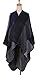 Urban CoCo Women's Color Block Shawl Wrap Open Front Poncho Cape