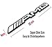 Deselen - LP-BS17S - 4 PCS Small Interior Decoration Metal Emblem Sticker for Mercedes Benz AMG Class C E ML/GLA/GLC